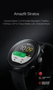 Original Amazfit Stratos Smartwatch montre intelligente Bluetooth GPS - Photo 1 sur 11