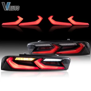 Luces traseras para Chevy Camaro 2016-2018 luces traseras LED de freno traseras lentes rojas de humo - Imagen 1 de 10