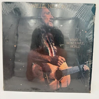 Willie Nelson – What a Wonderful World LP 1988 Columbia C 44331 VG+ Shrink Vinyl - Image 1 of 4