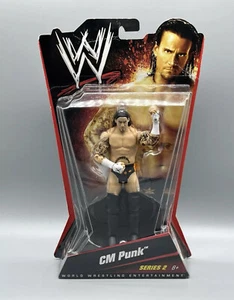 Figura de acción Mattel WWE Wrestling 2010 Serie 2 CM Punk Wrestling - Imagen 1 de 2