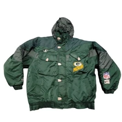 Chaqueta acolchada vintage NFL Pro Line Green Bay Packers  Foto 1 de 4