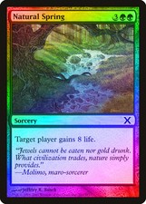 Natural Spring FOIL 10th Edition NM Green Common MAGIC GATHERING CARD ABUGames