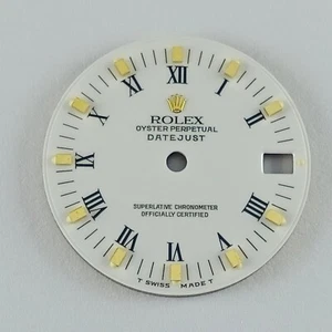 ROLEX MEDIUM DATEJUST 68273 68278 UHR WHITE ROMAN DIAL 24 MM (NOS & ORIGINAL) - Bild 1 von 5