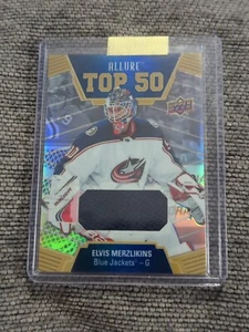 2019-20 Upper Deck Allure Top 50 Jerseys #T5044 Elvis Merzlikins C Jersey - Picture 1 of 2