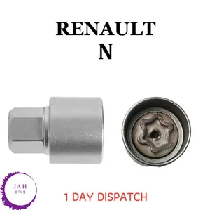 MASTER BLOCCO RUOTA DI SICUREZZA DADO RIMOZIONE BULLONE PRESA CHIAVE N PER RENAULT - Foto 1 di 6