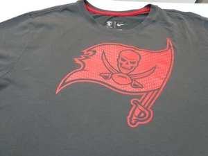 Tampa Bay Buccaneers Nike Dri Fit T Shirt Mens XL Gray NFL Football FLAW - Picture 1 of 10