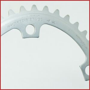 NOS SHIMANO BIOPACE 42 CHAINRING BCD 130 VINTAGE ROAD RACING TEETH 90s OLD