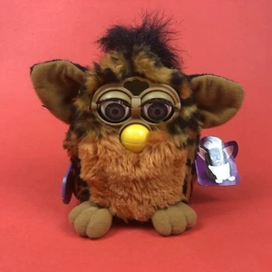 Vintage Furby Electronic Pet G6 Leopard Print 1990er getestet & funktionsfähig - Bild 1 von 4