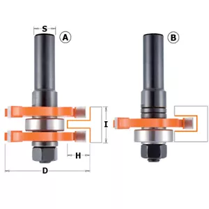 CMT Zunge & Nut Set Hartmetallspitze 800,626.11 - Bild 1 von 3