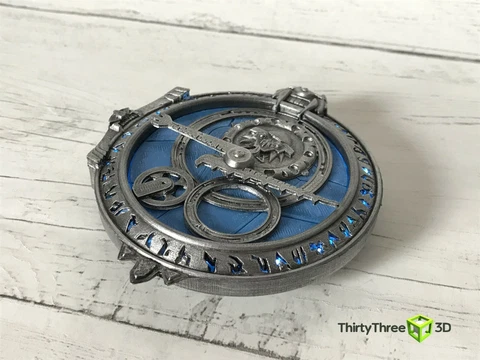 Light Up Amulet of Daylight / Troll Hunters Amulet, Rechargeable LED, 3D Printed Cover