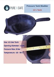 Vejiga PURA N SEGURA para tanque de agua a presión de 12 L, compatible con agua potable - Imagen 1 de 2