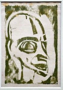 Christian Rohlfs "Kleiner männlicher Kopf II, 1920", Echtheitszertifikat - Bild 1 von 5
