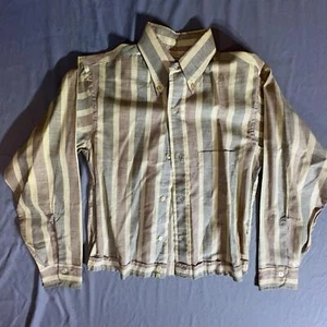 Vintage Striped Button-Up Shirt Sears Boyswear Size 14 - Picture 1 of 7