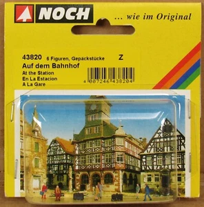 Noch 43820 Station Passenger Figures Z-Scale NOS - Picture 1 of 2