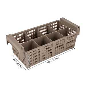 2Pcs Cutlery Washing Basket Utensil Holder Cutlery Basket Silverware Drying Rack - Picture 1 of 10