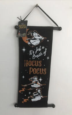 Bandera colgante de pared de tela It's Just A Bunch of Hocus Pocus Disney Sanderson #E Foto 1 de 2