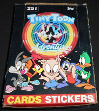 Vintage 1991 Topps Tiny Toon Adventures Trading Cards Full Box 60pks. Item #1067