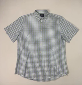 Charles Tyrwhitt Mens Large Non-Iron Slim Fit Button Shirt Career Modern Plaid - Picture 1 of 8