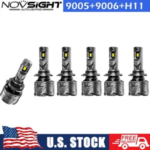 6PCS 9005 + 9006 + H11 LED Headlight Combo High Low Beam Fog Light 180000LM - Picture 1 of 12