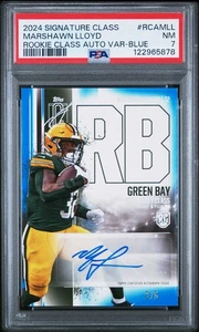 Clase Signature Topps 2024 - #RCAMLL Marshawn Lloyd Auto Var azul (RC) #2/5 - Imagen 1 de 3