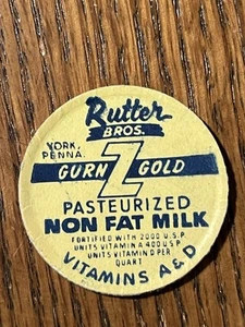 Rutter Bros. York, Pa. Milchdeckel - Bild 1 von 3