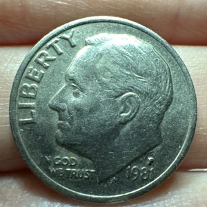1981 p dime obv & DDR, Rotation Tilted Multiple Errors - Picture 1 of 22