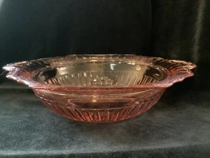 Vintage - Vetro Federale - Ciotola con manico "Sharon Pink" - 10" - Foto 1 di 3