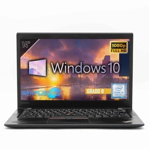 LENOVO T470S CORE i5 14" WINDOWS 10 4GB 120GB NOTEBOOK LAPTOP FHD LAYOUT ITA - Foto 1 di 8