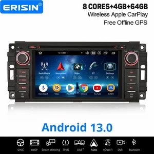 Android 14 DAB+ Autoradio GPS Jeep Wrangler Cherokee Chrysler Aspen Dodge Dakota - Bild 1 von 24