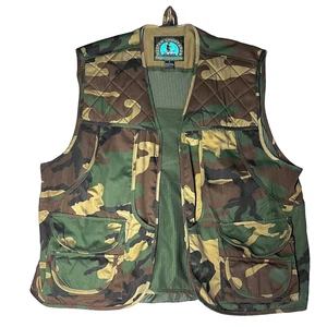 Master Sportsman Rugged Outdoor Gear Pheasant Quail Camo Hunting Fishing Vest XL - Picture 1 of 13