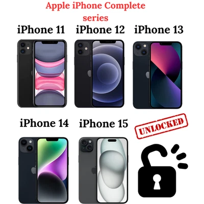 Apple iPhone 11, 12, 13, 14, 15 All Colours 64GB/128GB/256GB/512GB Unlocked - Image 1 of 4