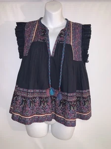 SEA New York Adella Print Flutter Sleeve Top Floral Women’s Size XXS $265 - Picture 1 of 7