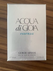 aqua di gioia essenza eau de parfum intense giorgio armani 1.7oz last authentic - Picture 1 of 3