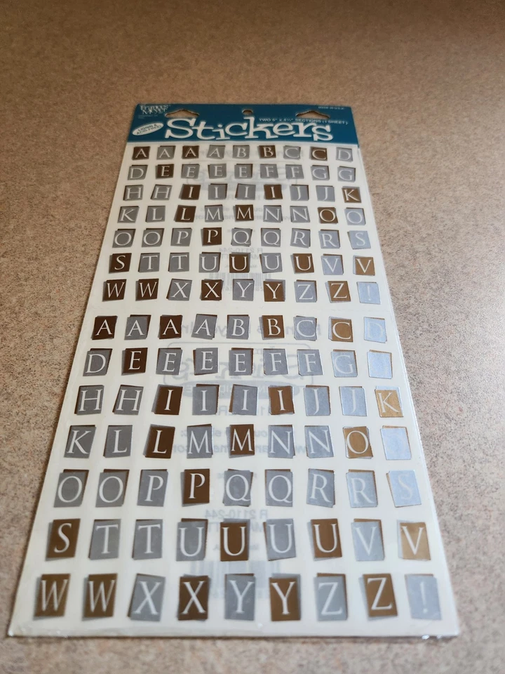 Frances Meyer~Vintage Formal Block Alphabet Stickers - Image 1 of 1