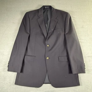 Ralph Lauren Blazer Mens 42L Navy Blue Wool Gold Button Sport Coat Dillard's - Picture 1 of 8