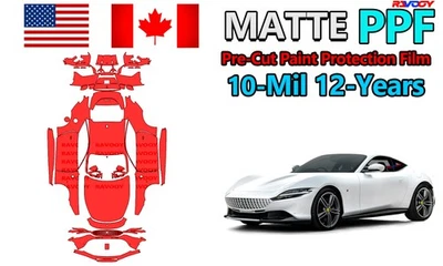 Full Car MATTE PreCut PPF Paint Protection TPU Film For Ferrari Roma 2021-2023  - Image 1 of 4