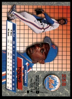 1992 Ultra #238 Anthony Young New York Mets Baseball - Image 1 of 2