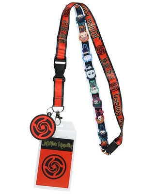 Cordón manga Jujutsu Kaisen Chibi Gojo Itadori Breakaway porta insignia de identificación Foto 1 de 4