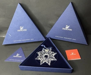 Swarovski Austrian crystal 2003 ANNUAL CHRISTMAS ORNAMENT w/sleeve cert COA MIB - Picture 1 of 4