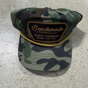 Sombrero de cuerda con parche de camuflaje hecho en banco táctico ajustable Snapback diseño raro - Imagen 1 de 4