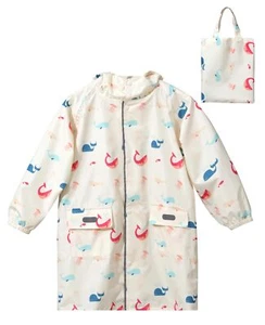 Kids Raincoat Girls Boys Rain Jacket Hooded Rain Poncho Rainproof Cape Rainwe... - Picture 1 of 7