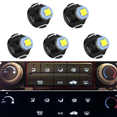 HVAC Heater Climate Control Temperature LED Bulbs For 2006-2011 Honda Civic - Image 1 of 4