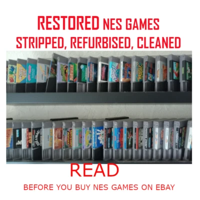 Nintendo NES Console Games bundle choose a game RESTORED GAMES - Image 1 of 4