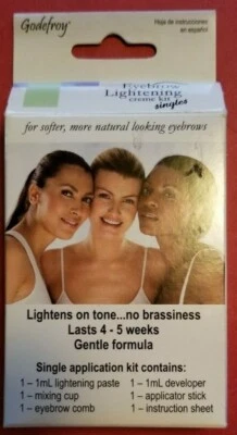 Godefroy Eyebrow Lightening Creme Kit Singles - New - - Image 1 of 3