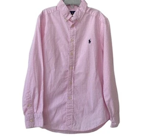 Polo Ralph Lauren Classic-Fit Stripe Stretch Poplin Long-Sleeve Shirt Size 10/12 - Picture 1 of 12