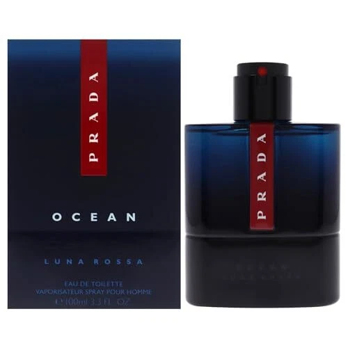 Prada fl oz 3,3 fragrância pessoal bergamota aquática fresca vetiver íris - Imagem 1 de 4