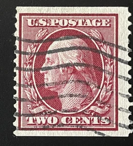 US Stamps; Scott #353 Genuine Coil Washington Franklin 24.5 mm Cancel NG $220 - Picture 1 of 6