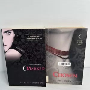 Lot of 2 P.C. & Kristin Cast Marked & Chosen House of Night Paperback Books - Picture 1 of 13