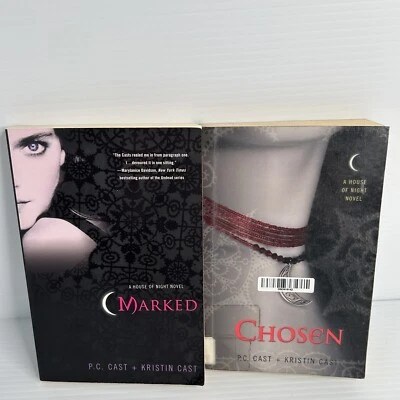 Lot of 2 P.C. & Kristin Cast Marked & Chosen House of Night Paperback Books - Image 1 of 4