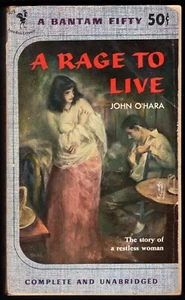 A RAGE TO LIVE John O'Hara 1951 1st Print Paperback Bantam f935 50 GIANT 662 pgs - Picture 1 of 2
